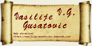 Vasilije Gušatović vizit kartica